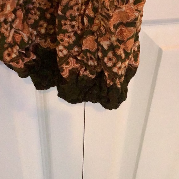 Bangkopants brand harem pant brown print size OS/0X - Picture 4 of 5